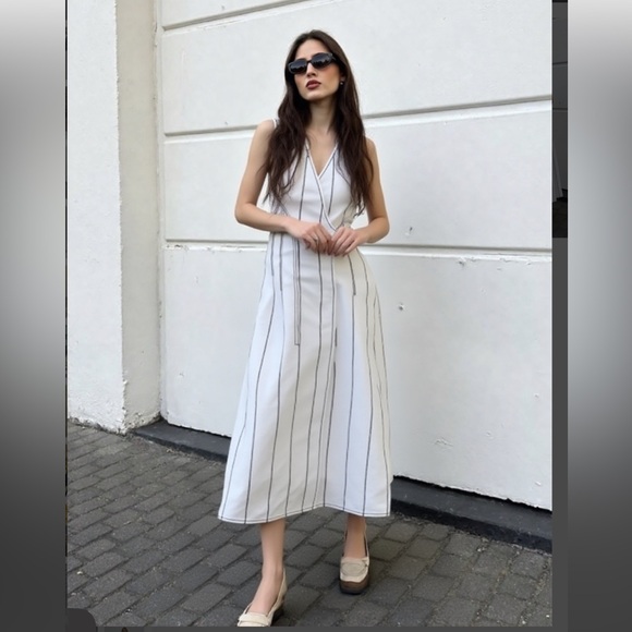 Balenciaga White Wrap Dress - Picture 1 of 10